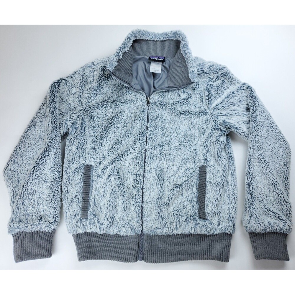 XS Patagonia Women's Gray Conejo Full Zip Jacket monkey sherpa